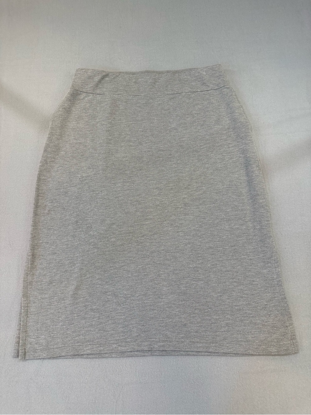 Pure Jill Classic Gray Pencil Skirt - Stretch Everyday Style with Pockets